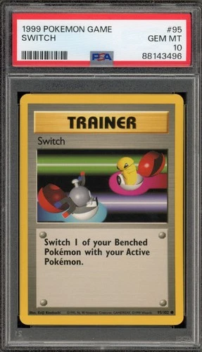 Pokemon Switch Base Set Unlimited #95 PSA 10 Gem Mint