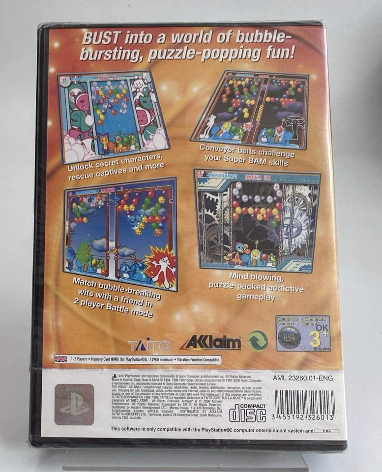 PS2 Super Bust-a-move, New And Factory Sealed - Image 2 of 4