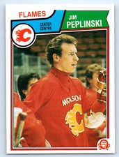 1983-84 O-Pee-Chee #90 Jim Peplinski Calgary Flames