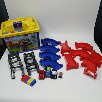 Mega Bloks Blocks Tiny 'n Tuff Fast Tracks  Build and Rebuild Track System *read