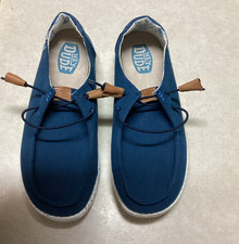 Hey Dude Wendy Washed Women's US Size 9 Navy Relaxed Fit. NEW. Lightweight.