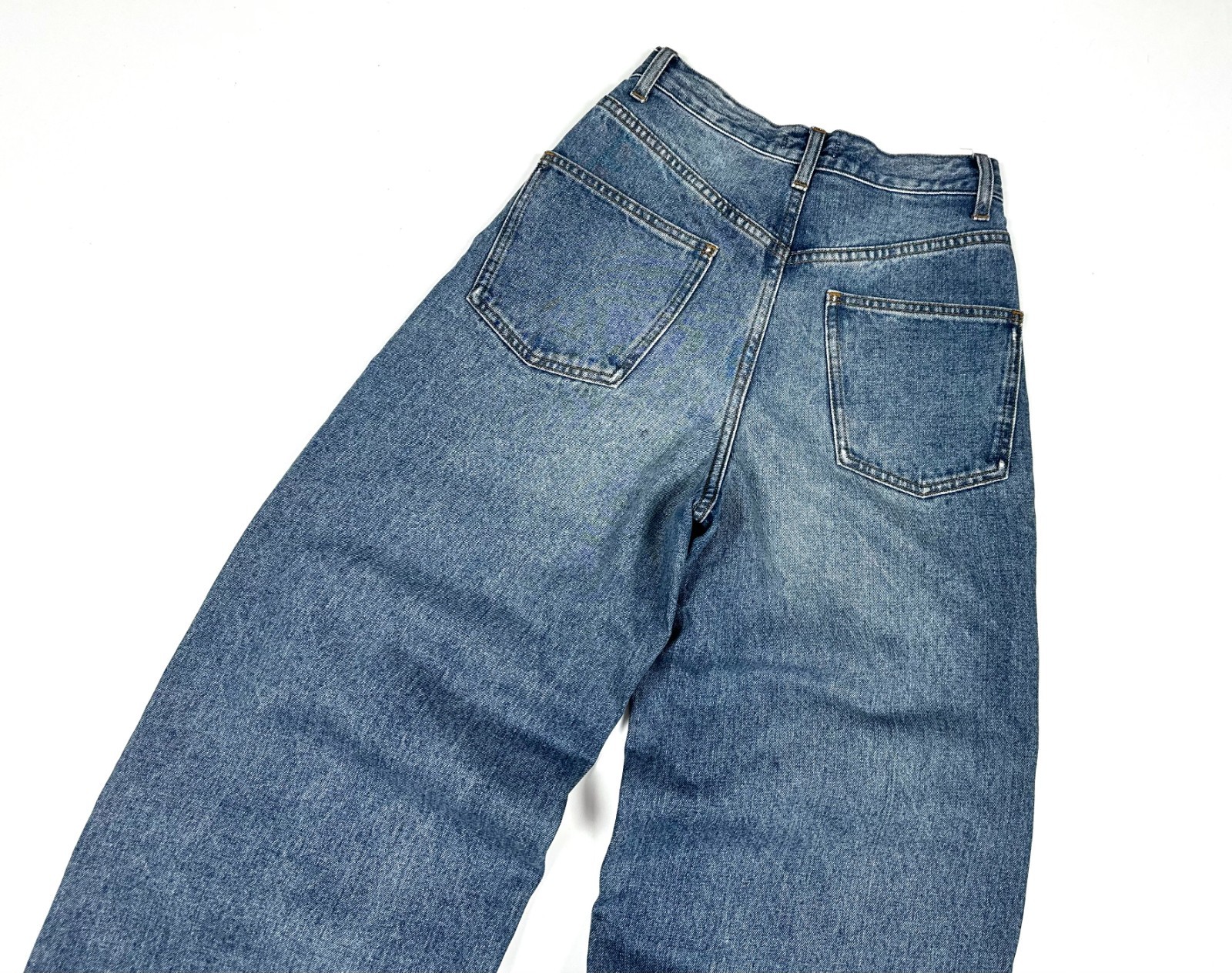 Auth Women's AMERI Blue Wide Straight Denim Short… - image 14