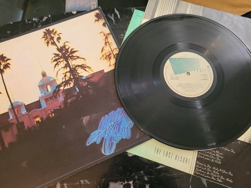 EAGLES  - HOTEL  CALIFORNIA  - VINYL LP RECORD  - UK PRESS K53051 - WITH POSTER