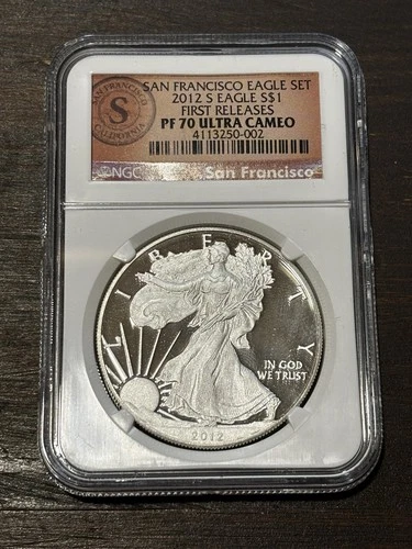 2012-S Silver American Eagle Dollar • NGC PF70 ULTRA CAMEO • First Releases •