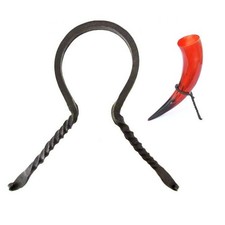 Iron Rack (Holder) For Drinking Horns. Table Stand For Home Re-enactment Camping