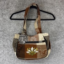Boho Patchwork Fabric Shoulder Bag Purse Brow...