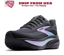 Women's Ghost 17 Grey/Clearwater/Purple Athletic Lace Up Shoes, Medium width