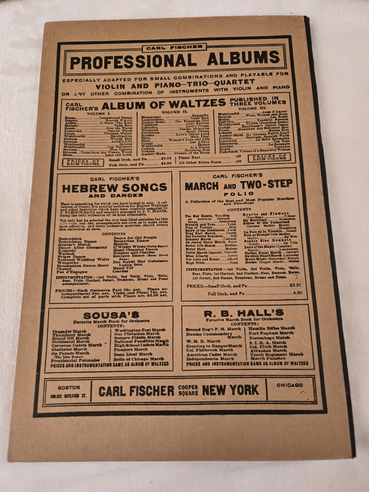 Antique Carl Fischer Mammoth Orchestra Collection Songs of the World Lot Of 6  - Image 3 of 4