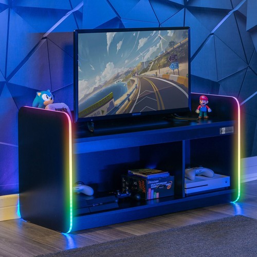 X ROCKER Electra TV Unit Stand 42" Media Centre App Controlled LED Lights Black - Picture 11 of 12
