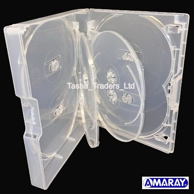 5 x 7-fach transparente Mini Megapack DVD 22mm [7 Discs] leere Ersatz Amaray Hülle