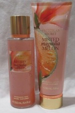 Victoria's Secret Fragrance Mist Lotion Set Lot of 2 MISTED MAGNOLIA MELON