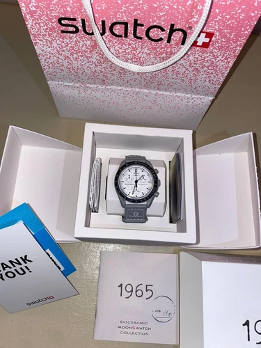 OMEGA x SWATCH BIOCERAMIC MOONSWATCH 1965 LIMITED EDITION - NUOVO MAI USATO