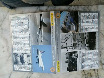 POSTKALENDER 1999 TRANSPORT IM 20. JAHRHUNDERT LUFTFAHRT BOEING CONCORDE  