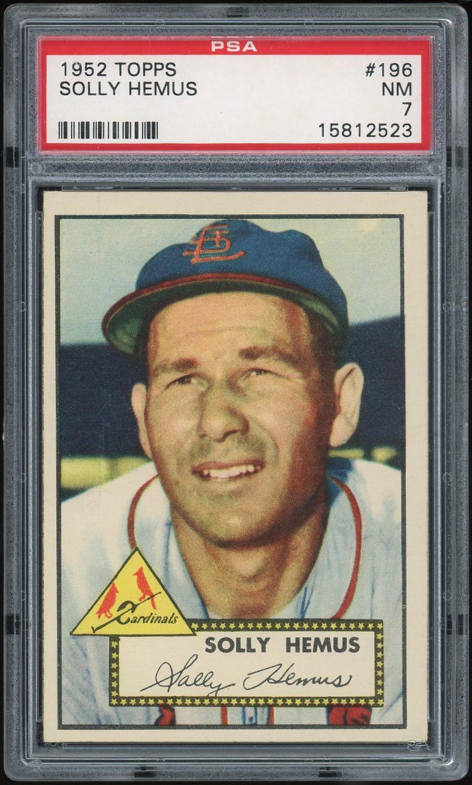 1952 Topps #196 Solly Hemus PSA 7 *2523