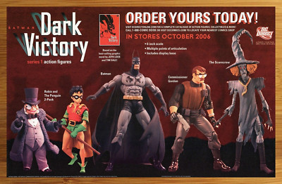 2006 DC Direct Batman Dark Victory Action Figures Print Ad/Poster Tim Sale Art