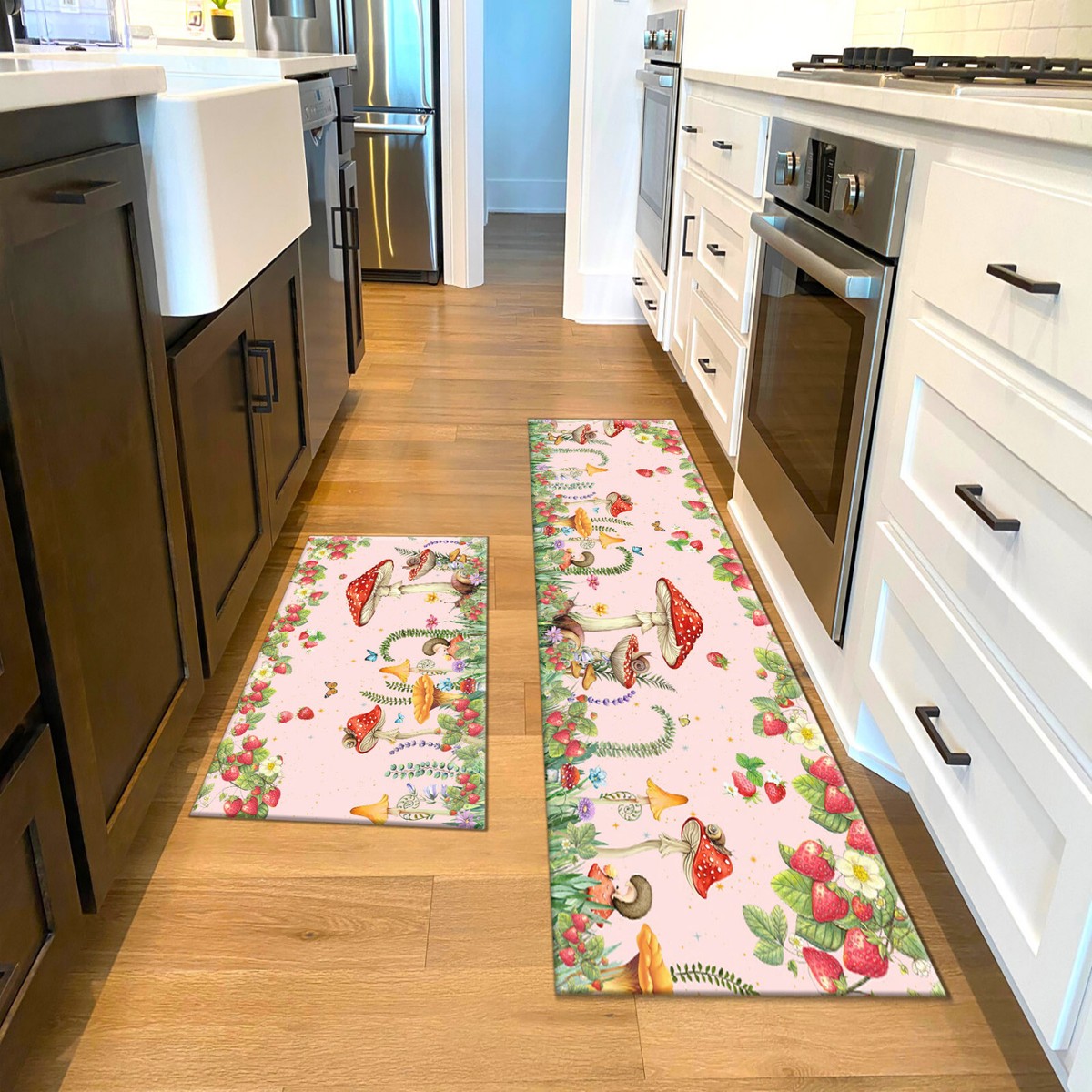 Christmas Pattern Non-Slip Door Mat For Living Room Bedroom Hallway, Kitchen