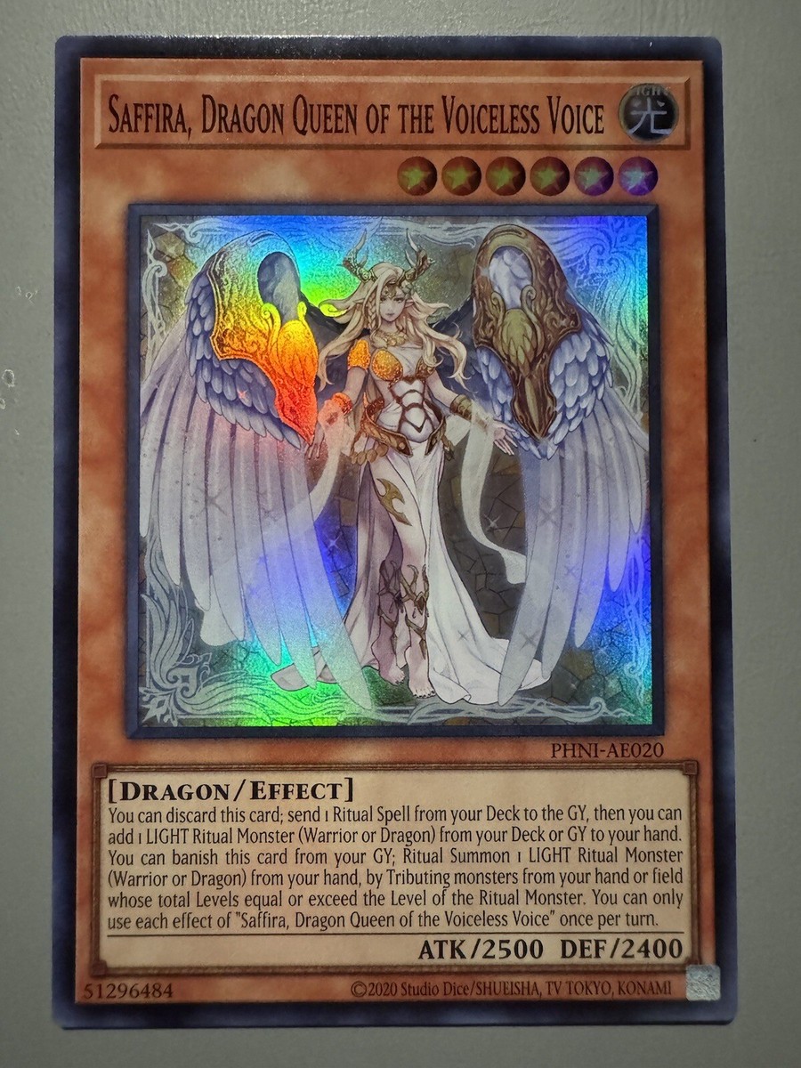 YUGIOH SAFFIRA DRAGON QUEEN OF THE VOICELESS VOICE ASIA ENGLISH