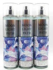 BATH BODY WORKS MOONLIGHT PATH FRAGRANCE MIST SPRAY 8 OZ LOT OF 3 PCS