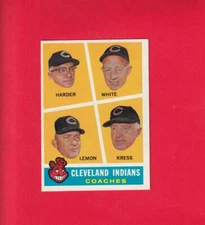 1960 Topps #460 Indians Coaches EX/NM Cleveland Indians Lot#16051