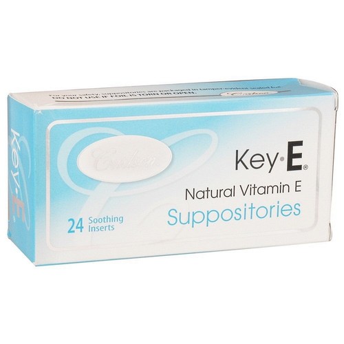 Carlson Labs KeyE Vitamin E Suppositories, 24 Suppositories eBay