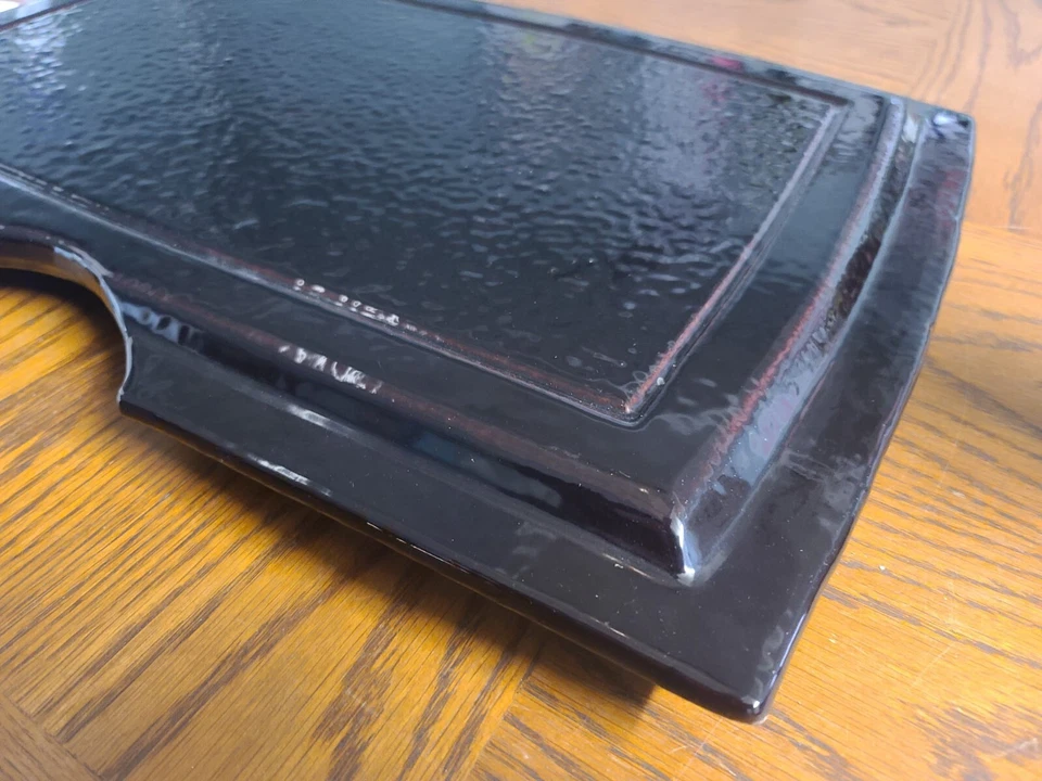 Cubierta superior esmaltada marrón Hampton H300 (220-375) Foto 2 de 4