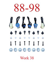 88 98 Work Truck To Silverado Grill Install Kit 38pc Parking Side Head Lights