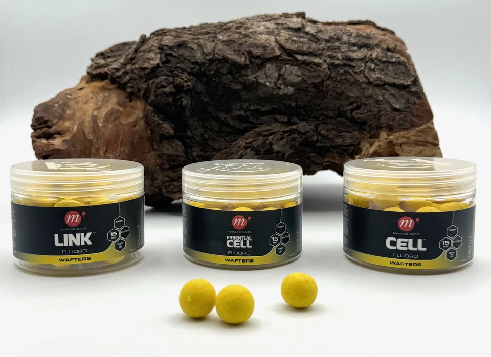 Mainline Wafters Fluoro Floating 15mm 150ml - Link Essential Cell - Cell Yellow - Bild 1 von 1