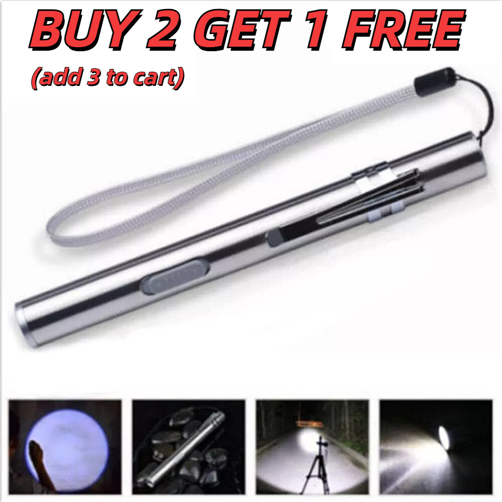 10000Lumens Portable Super Bright Led USB Rechargeable Pen Pocket Torch Lamp US