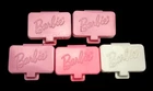 5 Vintage 1973 Mattel BARBIE  Make-Up Case Compacts Sweet Sixteen Accessory