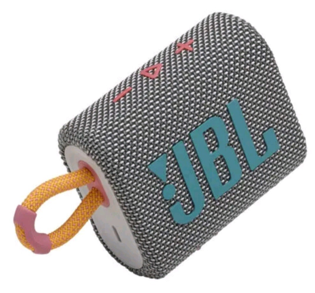 JBL GO 3 Waterproof Portable Bluetooth Speaker in Gray-image