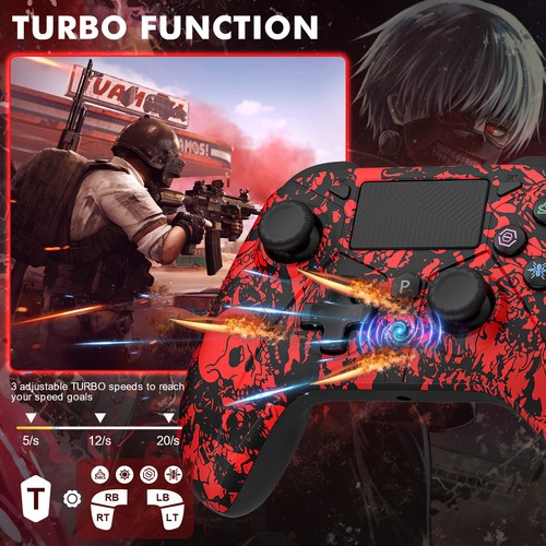 Wireless PS4 Controller Bluetooth Gamepad for PlayStation 4 Windows PC IOS - Picture 6 of 13