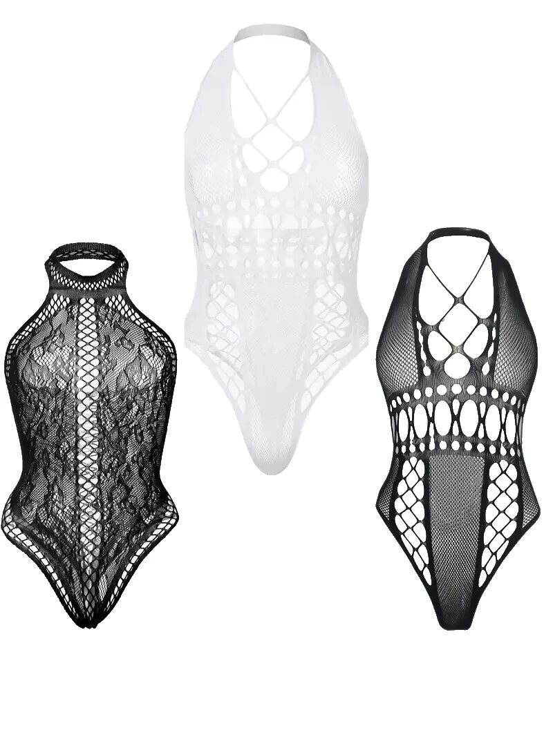 Polyamide Black Bodysuits for Women