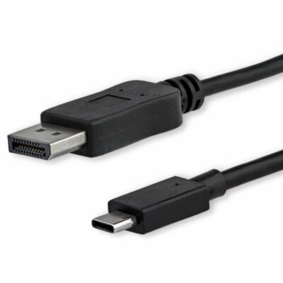StarTech CDP2DPMM6B  USB C auf DisplayPort Kabel  [1,8 m] Schwarz