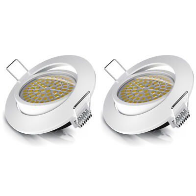 2x Brandson LED Einbaustrahler schwenkbar dimmbar Einbauleuchte Einbauspot 5W A+
