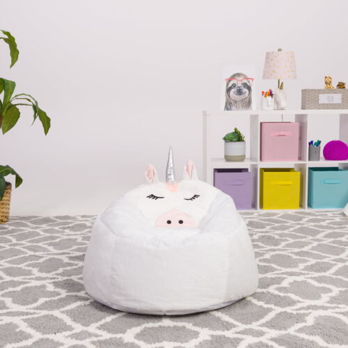 Bean Bag Chair Kids Cute Soft Furry Large Animal Furniture Child Play Lounge Sit - Picture 20 of 140