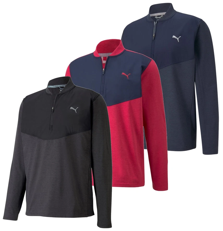 Puma Golf Cloudspun Stealth Klinge 1/4 Reißverschluss Pullover UVP £ 70 S L XL XXL