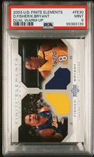 2003 UD FINITE ELEMENTS DUAL UNIFORMS WARM-UP DEREK FISHER/KOBE BRYANT PSA 9