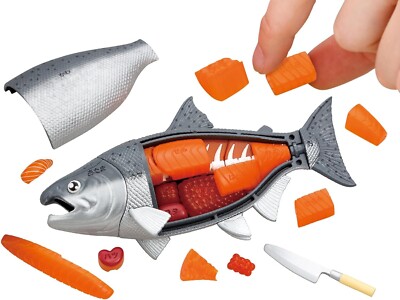 MEGAHOUSE Japan Special King Salmon Sushi Sashimi Bones 3D Puzzle From Japan