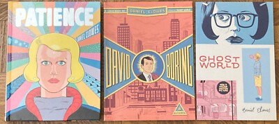 lot 3 graphic novel Daniel Clowes  Patience David Boring Ghost World Fine