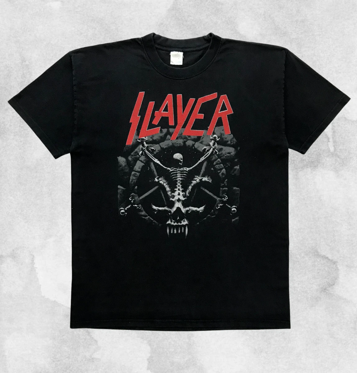 SLAYER 1994 Vintage T-Shirt Band Tee Metal 90s Rock Rare Divine Intervention VTG