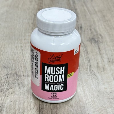LIVELY VITAMIN CO. Mushroom Magic Dietary Supplement - 120 Capsules - EXP 01/25
