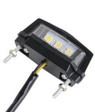 LAMPADA LUCE TARGA PORTATARGA A 3 LED BIANCO OMOLOGATA UNIVERSALE MOTO SCOOTER