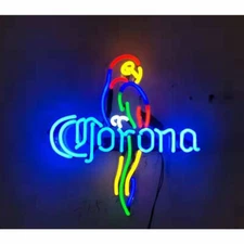 New Corona Extra Parrot Neon Light Sign 12"x12" Acrylic Beer Lamp Wall Glass