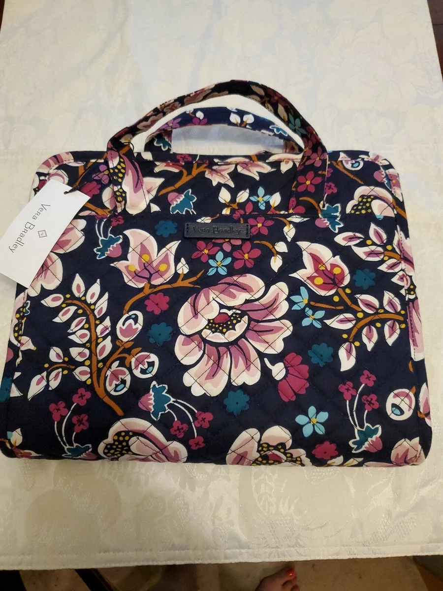 Vera Bradley Iconic Hanging Travel Organizer Kingston Garden Navy Floral NWT 60