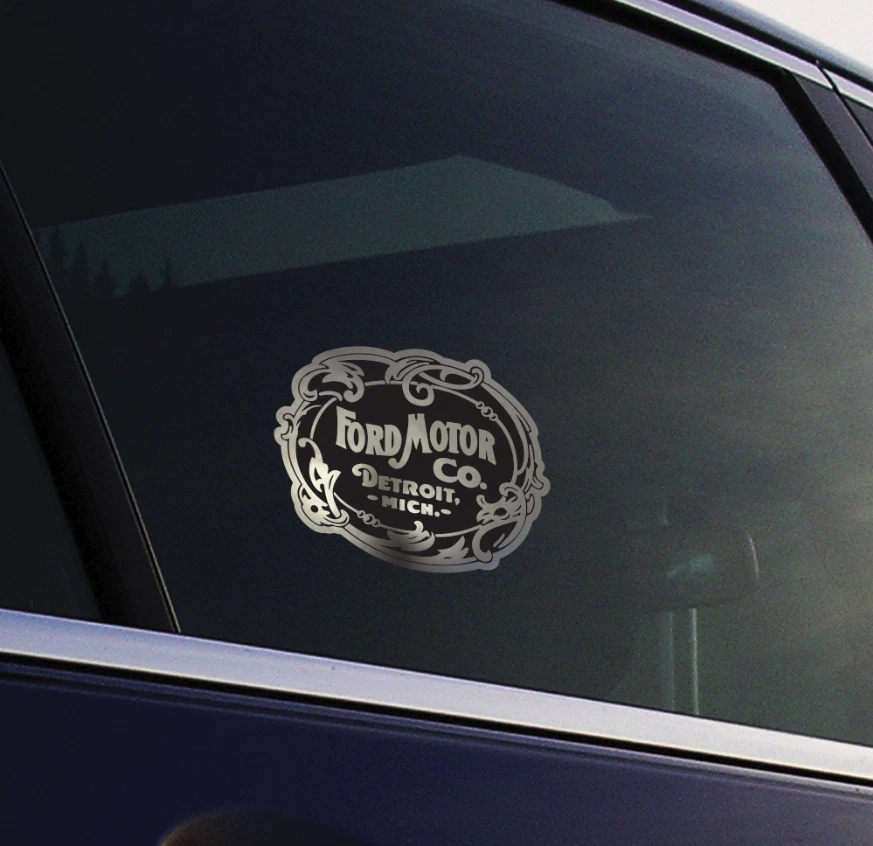 Calcomanía adhesiva con logotipo Ford vintage para ventana de auto camioneta | Elige tu color y tamaño Foto 3 de 4