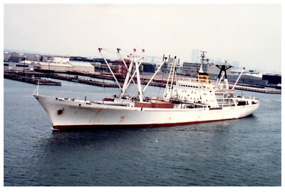 Islas Galapagos (1968) Reefer Ship Line Photograph Vintage 4x6'' IMO 6724311