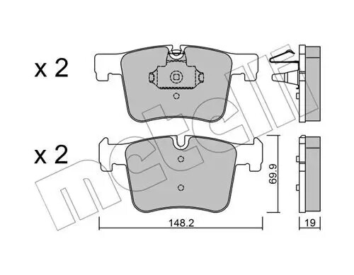 Pastiglie freno 22-0961-0 METELLI per BMW X3 3 2 Coupé 1 3 Touring 4 Coupé X4