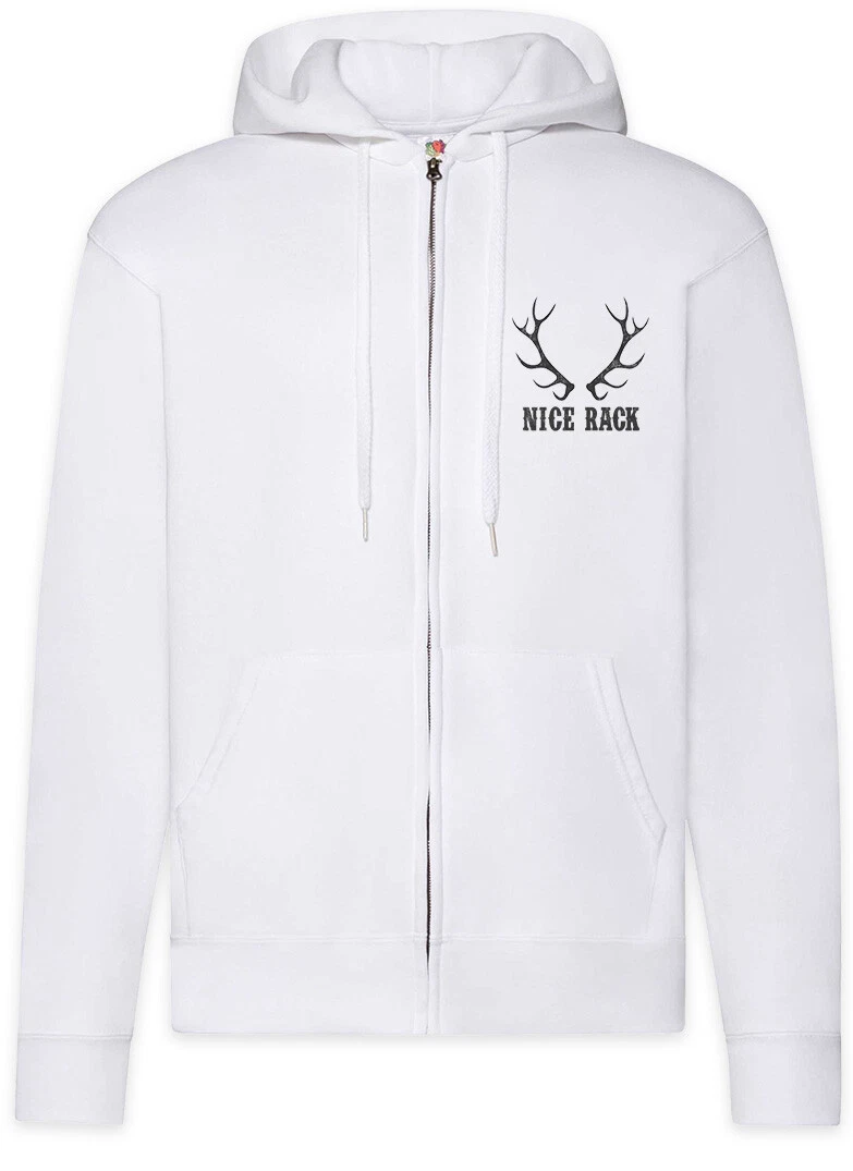 Nice Rack Zipper Hoodie Hunter Fun Deer Hunting Breasts Boobs Rifle Hillbilly