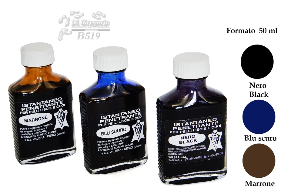 ISTANTANEO TINTURA INFERNO DIAVOLINA COLORA OGGETTI IN PELLE E CUOIO