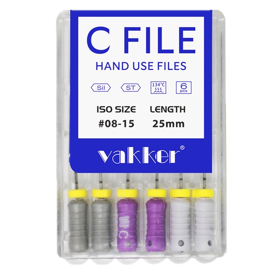 R Cfile Dental Rotary Endo Endodontic Stainless Steel C Files for Root Canal 21 ...